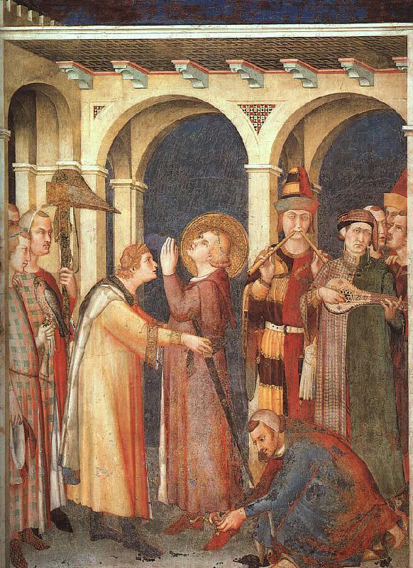 Simone Martini St.Martin is Knighted oil painting image
